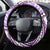 Hawaii Quilt Steering Wheel Cover Kakau Polynesian Pattern Lilac Version