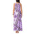 Hawaii Quilt Tank Maxi Dress Kakau Polynesian Pattern Lilac Version LT01 - Polynesian Pride