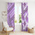 Hawaii Quilt Window Curtain Kakau Polynesian Pattern Lilac Version LT01 - Polynesian Pride