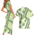 Hawaii Quilt Couples Matching Short Sleeve Bodycon Dress and Hawaiian Shirt Kakau Polynesian Pattern Olive Green Version LT01 - Polynesian Pride