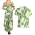 Hawaii Quilt Couples Matching Summer Maxi Dress and Hawaiian Shirt Kakau Polynesian Pattern Olive Green Version LT01 - Polynesian Pride