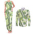 Hawaii Quilt Couples Matching Tank Maxi Dress and Long Sleeve Button Shirt Kakau Polynesian Pattern Olive Green Version LT01 Green - Polynesian Pride