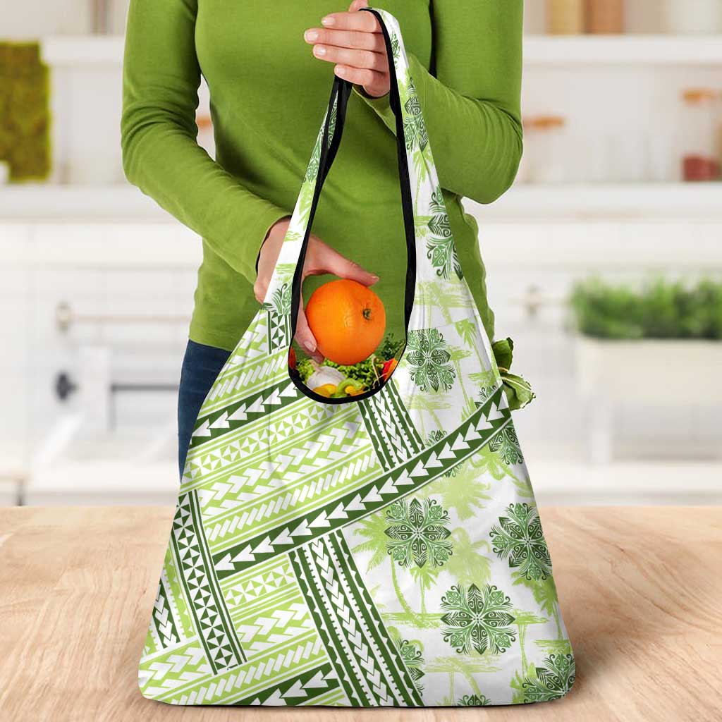 Hawaii Quilt Grocery Bag Kakau Polynesian Pattern Olive Green Version LT01 - Polynesian Pride