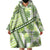 Hawaii Quilt Wearable Blanket Hoodie Kakau Polynesian Pattern Olive Green Version LT01 - Polynesian Pride