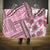 Hawaii Quilt Hooded Blanket Kakau Polynesian Pattern Mauve Pink Version LT01 One Size Pink - Polynesian Pride