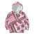 Hawaii Quilt Kid Hoodie Kakau Polynesian Pattern Mauve Pink Version LT01 Hoodie Pink - Polynesian Pride