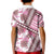 Hawaii Quilt Kid Polo Shirt Kakau Polynesian Pattern Mauve Pink Version LT01 - Polynesian Pride