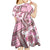 Hawaii Quilt Kid Short Sleeve Dress Kakau Polynesian Pattern Mauve Pink Version LT01 - Polynesian Pride