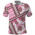 Hawaii Quilt Polo Shirt Kakau Polynesian Pattern Mauve Pink Version LT01 Pink - Polynesian Pride