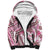 Hawaii Quilt Sherpa Hoodie Kakau Polynesian Pattern Mauve Pink Version LT01 Unisex Pink - Polynesian Pride