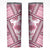 Hawaii Quilt Skinny Tumbler Kakau Polynesian Pattern Mauve Pink Version