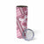 Hawaii Quilt Skinny Tumbler Kakau Polynesian Pattern Mauve Pink Version