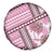 Hawaii Quilt Spare Tire Cover Kakau Polynesian Pattern Mauve Pink Version LT01 - Polynesian Pride