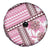 Hawaii Quilt Spare Tire Cover Kakau Polynesian Pattern Mauve Pink Version LT01 - Polynesian Pride