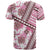 Hawaii Quilt T Shirt Kakau Polynesian Pattern Mauve Pink Version LT01 - Polynesian Pride