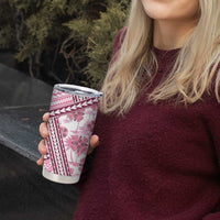 Hawaii Quilt Tumbler Cup Kakau Polynesian Pattern Mauve Pink Version LT01 - Polynesian Pride