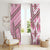 Hawaii Quilt Window Curtain Kakau Polynesian Pattern Mauve Pink Version LT01 - Polynesian Pride