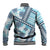 Hawaii Quilt Baseball Jacket Kakau Polynesian Pattern Sky Blue Version LT01 - Polynesian Pride