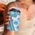 Hawaii Quilt 4 in 1 Can Cooler Tumbler Kakau Polynesian Pattern Sky Blue Version