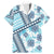 Hawaii Quilt Family Matching Mermaid Dress and Hawaiian Shirt Kakau Polynesian Pattern Sky Blue Version LT01 Dad's Shirt - Short Sleeve Blue - Polynesian Pride