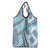 Hawaii Quilt Grocery Bag Kakau Polynesian Pattern Sky Blue Version