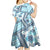 Hawaii Quilt Kid Short Sleeve Dress Kakau Polynesian Pattern Sky Blue Version LT01 - Polynesian Pride