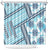 Hawaii Quilt Shower Curtain Kakau Polynesian Pattern Sky Blue Version LT01 Blue - Polynesian Pride