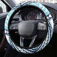 Hawaii Quilt Steering Wheel Cover Kakau Polynesian Pattern Sky Blue Version LT01 - Polynesian Pride