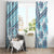 Hawaii Quilt Window Curtain Kakau Polynesian Pattern Sky Blue Version LT01 - Polynesian Pride