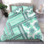 Hawaii Quilt Bedding Set Kakau Polynesian Pattern Teal Version LT01 - Polynesian Pride