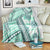 Hawaii Quilt Blanket Kakau Polynesian Pattern Teal Version LT01 - Polynesian Pride