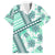 Hawaii Quilt Family Matching Long Sleeve Bodycon Dress and Hawaiian Shirt Kakau Polynesian Pattern Teal Version LT01 Dad's Shirt - Short Sleeve Teal - Polynesian Pride