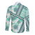 Hawaii Quilt Long Sleeve Button Shirt Kakau Polynesian Pattern Teal Version LT01 - Polynesian Pride