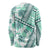 Hawaii Quilt Long Sleeve Shirt Kakau Polynesian Pattern Teal Version LT01 - Polynesian Pride