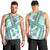 Hawaii Quilt Men Tank Top Kakau Polynesian Pattern Teal Version LT01 - Polynesian Pride