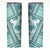 Hawaii Quilt Skinny Tumbler Kakau Polynesian Pattern Teal Version