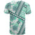 Hawaii Quilt T Shirt Kakau Polynesian Pattern Teal Version LT01 - Polynesian Pride