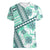 Hawaii Quilt Women V Neck T Shirt Kakau Polynesian Pattern Teal Version LT01 Female Teal - Polynesian Pride