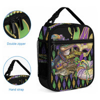 Mardi Gras Alligator Lunch Bag Fleur De Lis Glitter Style LT01 - Polynesian Pride