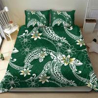 Polynesian Hawaiian Plumeria Tribal Pattern Bedding Set Green Version LT01 - Polynesian Pride