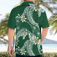 Polynesian Hawaiian Plumeria Tribal Pattern Hawaiian Shirt Green Version LT01 - Polynesian Pride