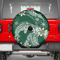 Polynesian Hawaiian Plumeria Tribal Pattern Spare Tire Cover Green Version LT01 - Polynesian Pride