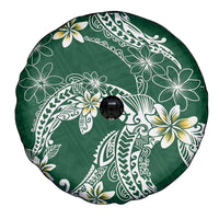 Polynesian Hawaiian Plumeria Tribal Pattern Spare Tire Cover Green Version LT01 - Polynesian Pride