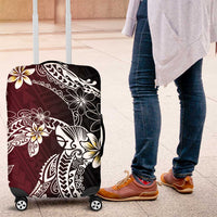 Polynesian Hawaiian Plumeria Tribal Pattern Luggage Cover Special Wine Red Version LT01 Red - Polynesian Pride