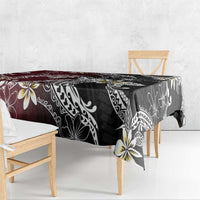 Polynesian Hawaiian Plumeria Tribal Pattern Tablecloth Special Wine Red Version LT01 - Polynesian Pride