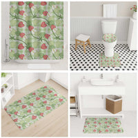 Anthurium Pikake Ti Leaf Palaka Bathroom Set Green Version LT01 - Polynesian Pride