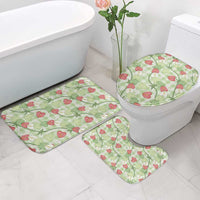 Anthurium Pikake Ti Leaf Palaka Bathroom Set Green Version LT01 - Polynesian Pride
