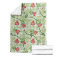 Anthurium Pikake Ti Leaf Palaka Blanket Green Version LT01 - Polynesian Pride
