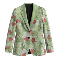 Anthurium Pikake Ti Leaf Palaka Blazer Green Version LT01 Unisex Green - Polynesian Pride