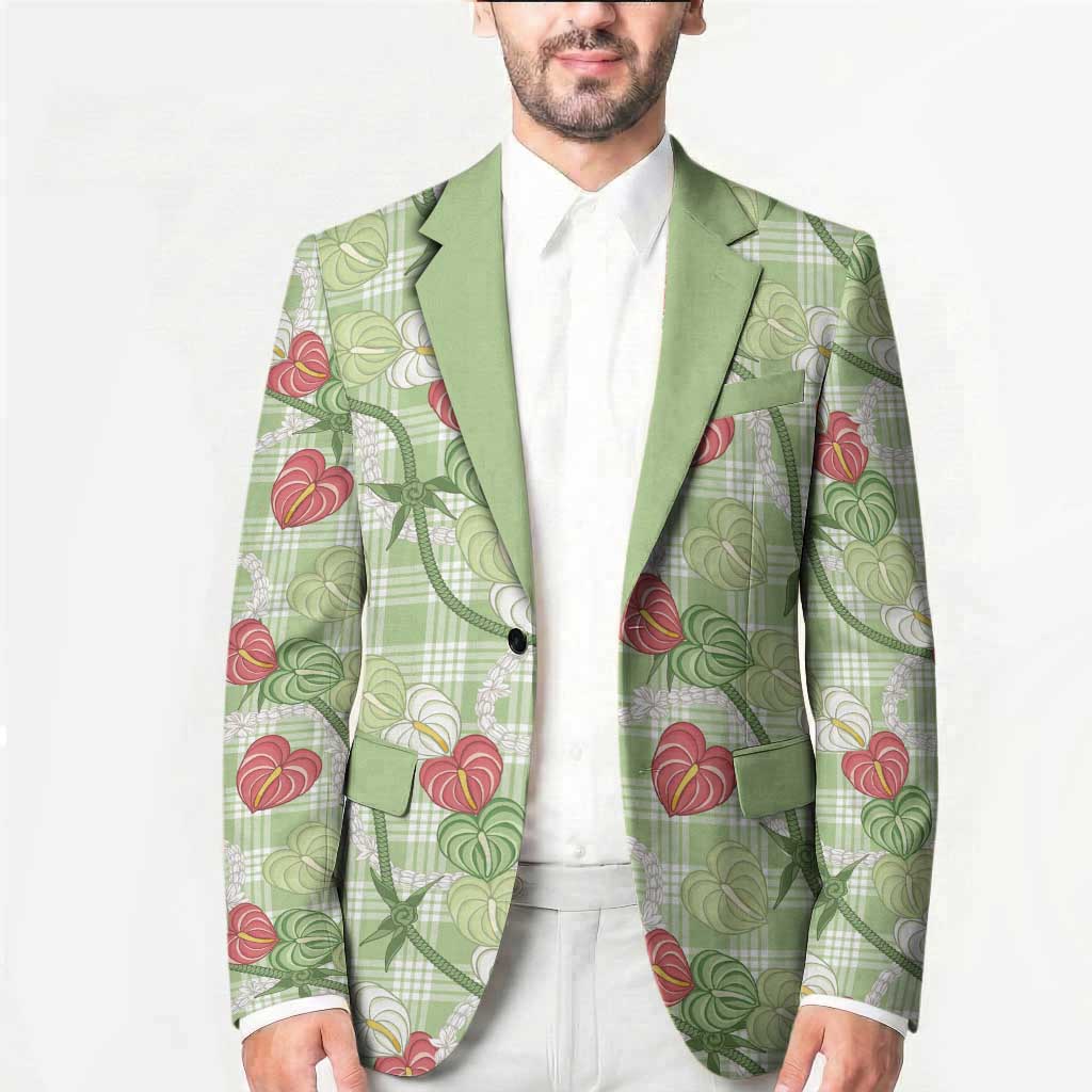 Anthurium Pikake Ti Leaf Palaka Blazer Green Version LT01 - Polynesian Pride